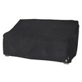 Modern Leisure Black Diamond Patio Loveseat Cover, Waterproof, 66 in. L x 4 in. W x 39 in. H, Black 3084